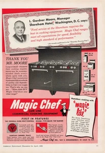 Pubblicità Stampa Vintage 1953 Magic Chef Piastrella Magica Sexy L Gardner Moore - Foto 1 di 1