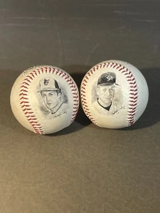 2 Ripken by the Numbers 1995 Baltimore Orioles Cal Ripken Fotoball Béisbol (973 - Imagen 1 de 2