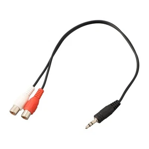 High quality Audio cable For iPad Mini For iPhone Gold To 2 Male 3.5mm - Photo 1/12