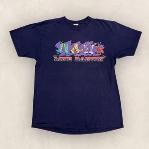 Vintage 90s USA Line Dancing Rodeo Western Cowboy Grafik T-Shirt - Bild 1 von 4