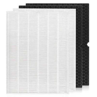 KC-SUPPLIER 2 Sets 116130 HEPA Replacement Filter H 116130 for Winix 5500-2 Plasmawave AM80