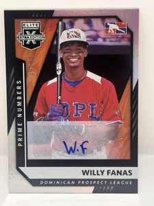 Willy Fanas Auto /63 #188 2021 Panini - Elite Extra Edition L Dominican League - Bild 1 von 2