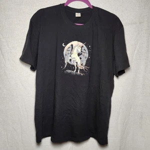 Pegasus Full Moon Graphic T-Shirt Made In USA 100% Cotton Size XL - Picture 1 of 5