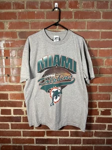 Vintage Y2k Miami Dolphins Logo Shirt NFL Football Sport grau Erwachsene Größe XL - Bild 1 von 6