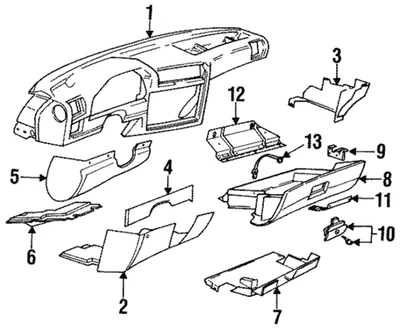 Cubierta de tablero de instrumentos genuina BMW (1984-1992) OE 62111370657 nueva Foto 1 de 4
