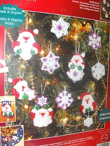 Janlynn 3" "Santa's Snowflake Collection" Christmas Ornaments Set of 20 - Picture 1 of 2