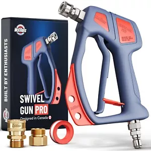 McKillans® Pistola Girevole Pro - Manico Girevole per Acqua ad Alta Pressione con 3/8" Maschio - Foto 1 di 5