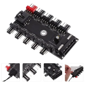 Fan-Hub Lüfternabe Für Computerkühlung Erweiterungsadapter Computerlüfter - Bild 1 von 12