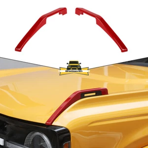 2x Front Engine Hinge Hood Expansion Rack Cover Trim For Ford Bronco 2021+ Red - Picture 1 of 9