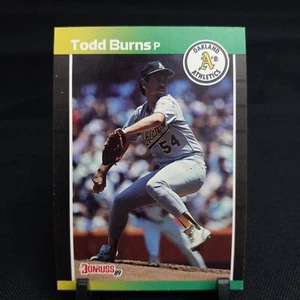 1989 Donruss Todd Burns RC Oakland Athletics #564 Baseball Card (1A722) - Picture 1 of 3