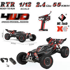 WLtoys 124010 1:12 2.4GHz 4WD RC Racing Car 55KM/H High-Speed Off-Road Buggy RTR