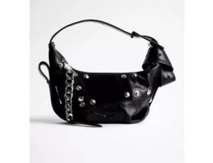 Borsa con borchie patchwork Zadig & Voltaire Le Cecilia. Nuovo con etichetta. Vendita al dettaglio - $648 - Foto 1 di 9