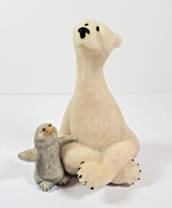 Figura Pingüino Pashmina y Peep Bear Diseño Segunda Naturaleza Cantera Critters 2002 - Imagen 1 de 12
