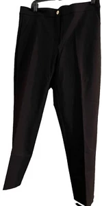 MICHAEL Michael Kors Pants MIRANDA Slim Ankle 🎁Black MSRP $110 sz L NWT - Picture 1 of 9