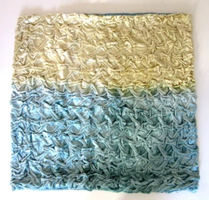SAMT GEKNITTERT GERIFFELT ZWEIFARBIG KISSENBEZUG ~ 24" x 24" ~ NEU - Bild 1 von 5