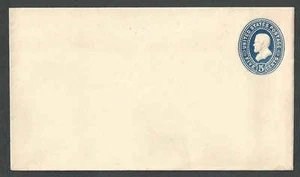 Ca 1889 U330 Mint Entire 5c Blue On White Die 92 Size 8  - Picture 1 of 1