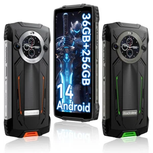 Blackview BV8200 36GB + 256GB Outdoor Smartphone Android14 50MP + 32MP 120Hz NFC 45W - Zdjęcie 1 z 28