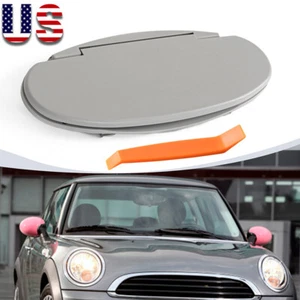 Sun Visor Vanity Mirror Cover Grey 2007-14 Fits BMW MINI Cooper R55 R56 R58 R60. - Picture 1 of 11