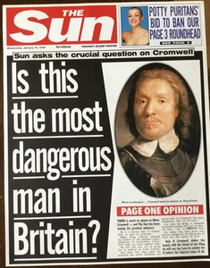 1649 POSTER/NEWSPAPER 1 PAGE : “IS CROMWELL THE MOST DANGEROUS MAN IN BRITAIN ?” - Picture 1 of 18