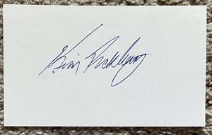 Kevin Buckley signed card - 1984 Rangers -