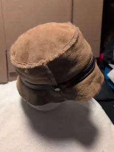Coach Taupe-Brown Lamb Shearling Bucket Hat - Size M/L ... 'RARE' - Picture 1 of 6