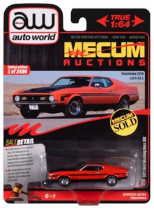 AutoWorld 1:64 Scale M/A 1971 Ford Mustang Boss 351 (Calypso Coral) AWSP159 B7
