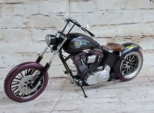 1-8 Scale Hand Made Detailed Harley Davidson Motorcycle Home Office Decor Figure