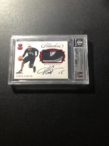 2016 Panini Flawless Momentous Patch Autograph RUBY Vince Carter #03/15 BGS - Picture 1 of 3