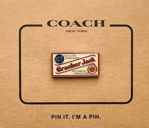 ⚡RAR⚡ COACH x CRACKER JACK Popcorn Pin *BRANDNEU VERSIEGELT* Cracker Jack Pin 🍿 - Bild 1 von 2