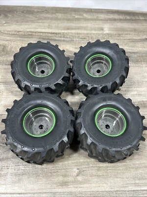 Grave Digger New Bright 1:10 Hard Shell RC Truck Rock Crawler WHEELS Monster Jam - Image 1 of 3