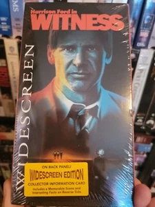 Witness 1985 VHS Rare Hard To Find Widescreen Edition Factory Sealed - Picture 1 of 2