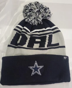 Dallas Cowboys 47 Brand Navy Stylus Cuffed Knit Stocking Cap - NFL - Picture 1 of 2