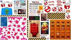 Ghostbusters REPRO Aufkleber Sticker für Kenner Ecto Fahrzeug und Feuerwehrhaus Spielset - Bild 1 von 1