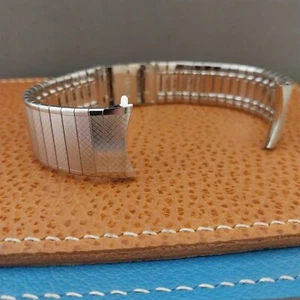 18mm Seiko Stainless Steel Stelux stl nos Vintage Watch Band - Picture 1 of 10