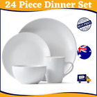 Cafe 24 Piece Dinner Set Microwave And Dishwasher Safe