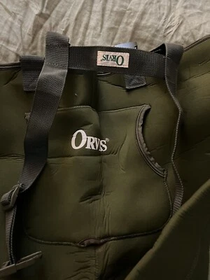 Vadeadores de pecho Orvis verde nailon pesca con mosca de colección neopreno sin pies ajustable Foto 1 de 4