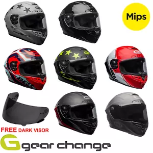 Bell Star DLX MIPS Motorcycle Helmet - Includes Dark Visor - Picture 1 of 15