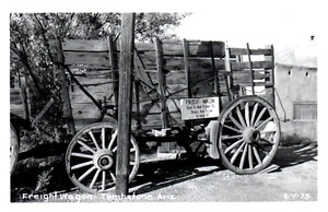 Postcard RPPC Freight Wagon Tombstone Arizona Used In 1880's To Bisbee & Tucson - Picture 1 of 3