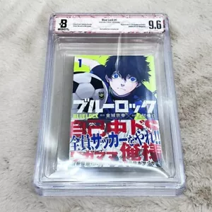 BGS 9.6 Blue Lock Vol 1 1st Print 2018 Japanese Manga Graded Beckett Magagine - Picture 1 of 5