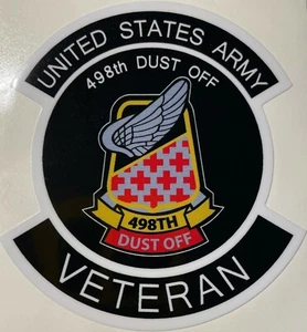 US Army 498th Medical Company Air Ambulance "Dust Off" Veteran Sticker D477 - Bild 1 von 1