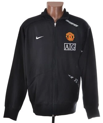 MANCHESTER UNITED 2007/2008 FOOTBALL TRACK JACKET NIKE L - Image 1 of 4