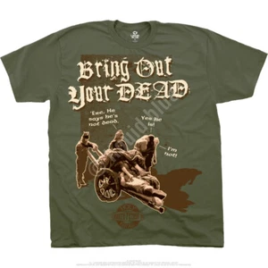CAMISETA MONTY PYTHON-BRING OUT YOUR DEAD M-L-XL-2X Santo Grial-Cleese, Palin, Giliam - Imagen 1 de 3