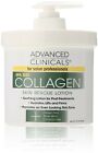Advanced Clinicals Spa Size Collagen Skin Rescue Lotion 16 Oz (454g)