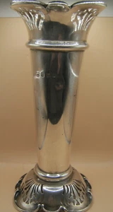 Birmingham 1903Large Sterling Silver Vase (poss Mappin & Webb) Unweighted 247gms - Picture 1 of 7
