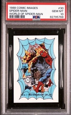 SPIDER-MAN #30 PSA 10 POP 1 1988 Comic Images World Of Spider-Man Stickers 🔥  - Image 1 of 3