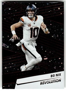 2025 Panini Revolution Red Cosmo #5 - Bo Nix - Denver Broncos - Picture 1 of 4