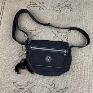 Vintage Kipling Andy Gorilla Small Shoulder Black Sling Bag - Picture 1 of 6