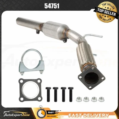 Catalytic Converter & Flex Pipe For Volkswagen Jetta 2.5L 2005-2014 Golf 2010-14 - Image 1 of 4