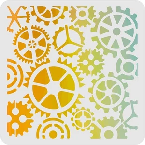 FINGERINSPIRE Gear Stencils Template 11.8x11.8inch Plastic Drawing... - Picture 1 of 7