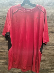 Camiseta Nike Dri-Fit Transpirable Manga Corta Roja y Negra Para Hombre’s XL - Imagen 1 de 3